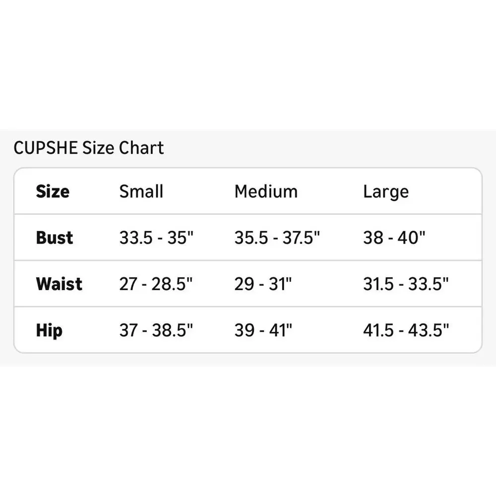 Cupshe women’s piece